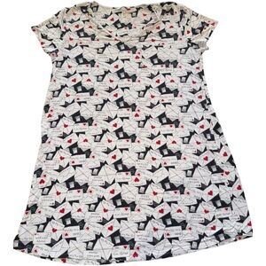 SOMA Nightshirt Love Letters Print Size Large